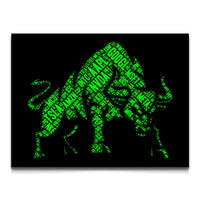 Load image into Gallery viewer, Bullish Bull Trading Canvas Horizontal Wall Art
