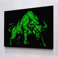 Load image into Gallery viewer, Bullish Bull Trading Canvas Horizontal Wall Art
