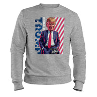 Load image into Gallery viewer, Win Chibi Donald trump Sweatshirt sport grey color
