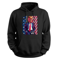 Load image into Gallery viewer, Win Chibi Donald Trump Hoodie black color
