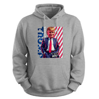 Load image into Gallery viewer, Win Chibi Donald Trump Hoodie sport grey color
