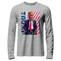 Load image into Gallery viewer, Win Chibi Donald Trump Long Sleeve Athletic Heather color
