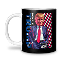 Load image into Gallery viewer, Win Chibi Donald trump 11oz Mug Black Color
