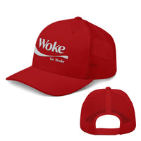 Load image into Gallery viewer, Woke Go Broke Trucker Hat
