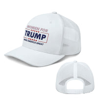 Load image into Gallery viewer, Women For Trump Trucker Hat
