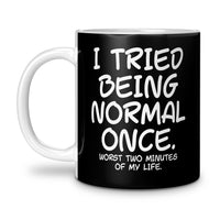 Load image into Gallery viewer, Worst 2 Mins Mug 11oz black color
