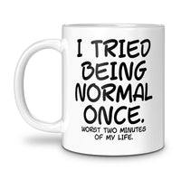 Load image into Gallery viewer, Worst 2 Mins Mug 11oz white color
