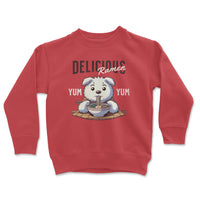 Load image into Gallery viewer, Delicious Ramen Youth Crewneck red color
