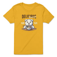 Load image into Gallery viewer, Delicious Ramen Youth Tee gold color
