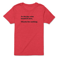 Load image into Gallery viewer, Zero Inventor Youth Tee Heather red color
