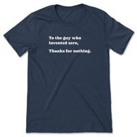 Load image into Gallery viewer, Zero Inventor Tee Heather navy color
