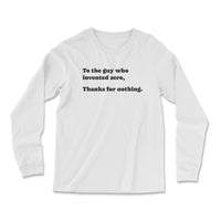 Load image into Gallery viewer, Zero Inventor Long Sleeve Shirt White color
