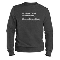 Load image into Gallery viewer, Zero Inventor Crewneck Sweatshirt dark heather color

