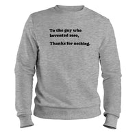 Load image into Gallery viewer, Zero Inventor Crewneck Sweatshirt Sport grey color
