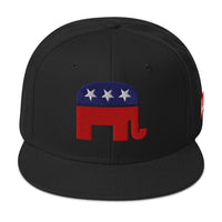 Load image into Gallery viewer, GOP Snapback Hat black color

