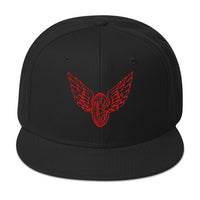 Load image into Gallery viewer, Winged Wheel Snapback Hat front view
