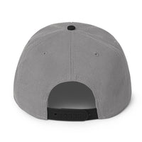Load image into Gallery viewer, Lynx Snapback Hat black gray color back view

