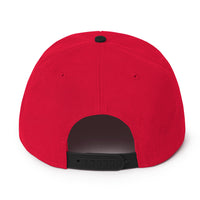 Load image into Gallery viewer, Nice Snapback Hat black red color back view
