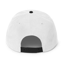 Load image into Gallery viewer, Adventure ll Snapback Hat black white Color back view
