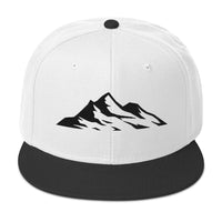 Load image into Gallery viewer, Adventure ll Snapback Hat black white Color front view
