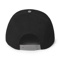 Load image into Gallery viewer, Husky Squad Snapback Hat gray black color back view
