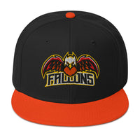 Load image into Gallery viewer, Falcons Snapback Hat Orange Black Color front view
